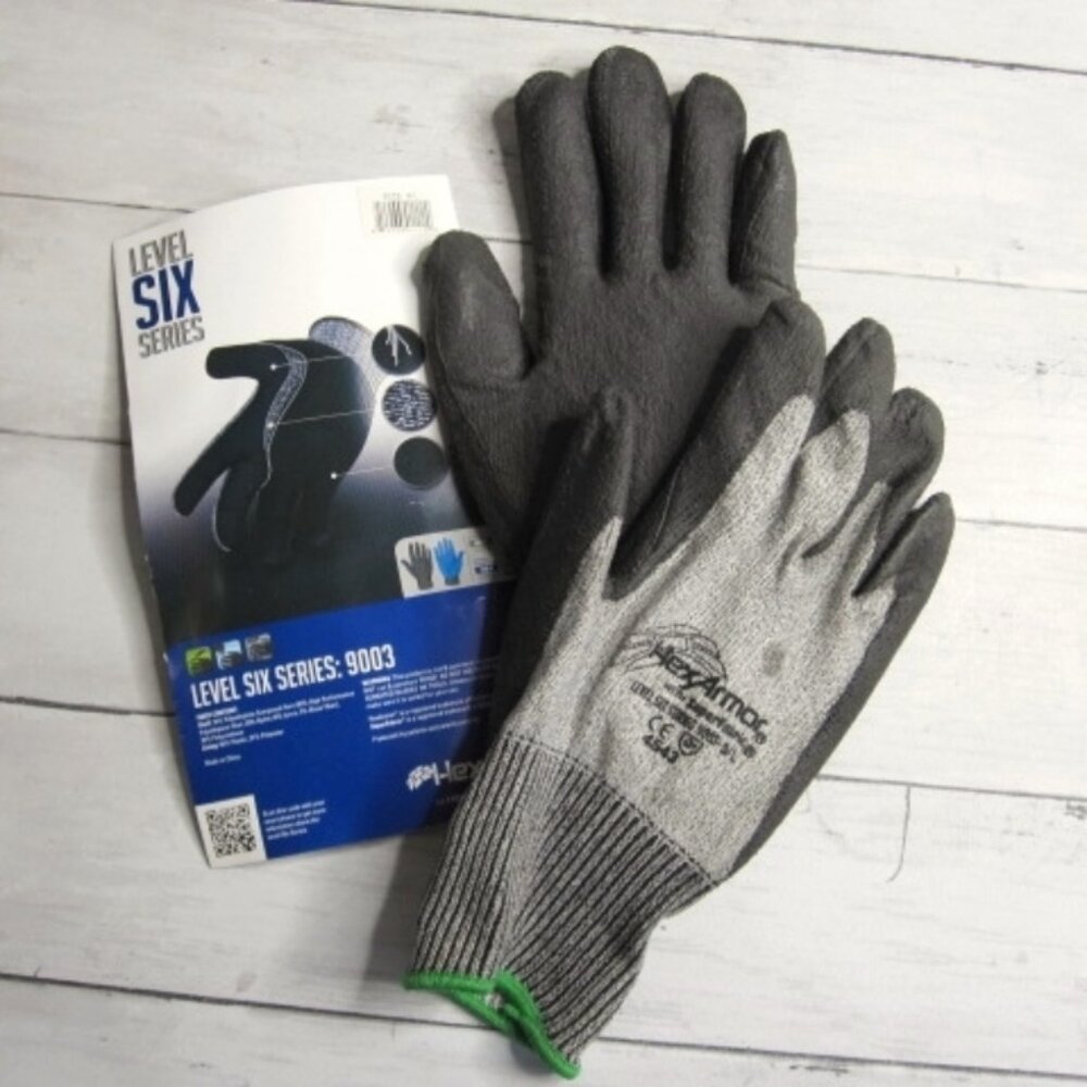 HexArmor Men's Size 9 L Work Gloves Cut Puncture Resistant Polyurethane Coated